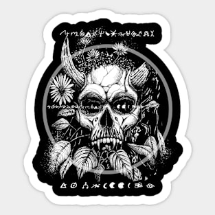 Demon Skull (Reversed) Sticker
